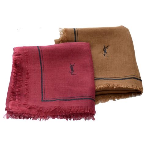 ysl scalf|YSL scarf wool on sale.